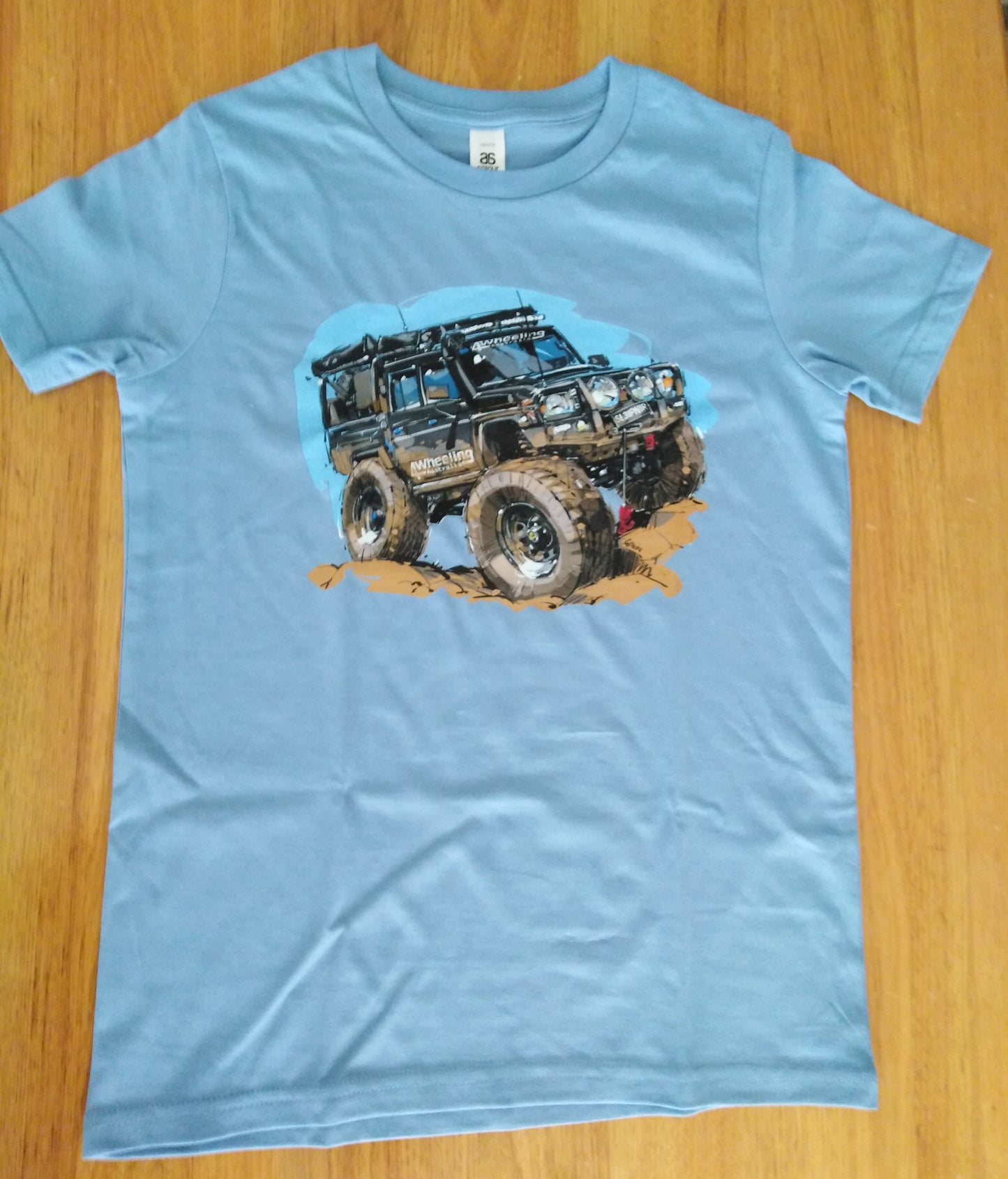 Kids Tee with color print