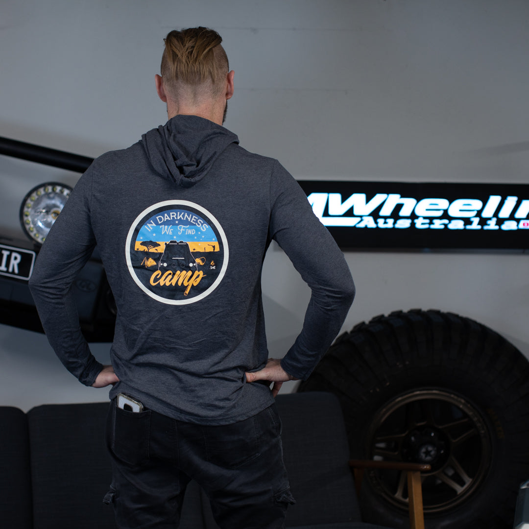 Tee Hoodie, In Darkness We Find Camp.