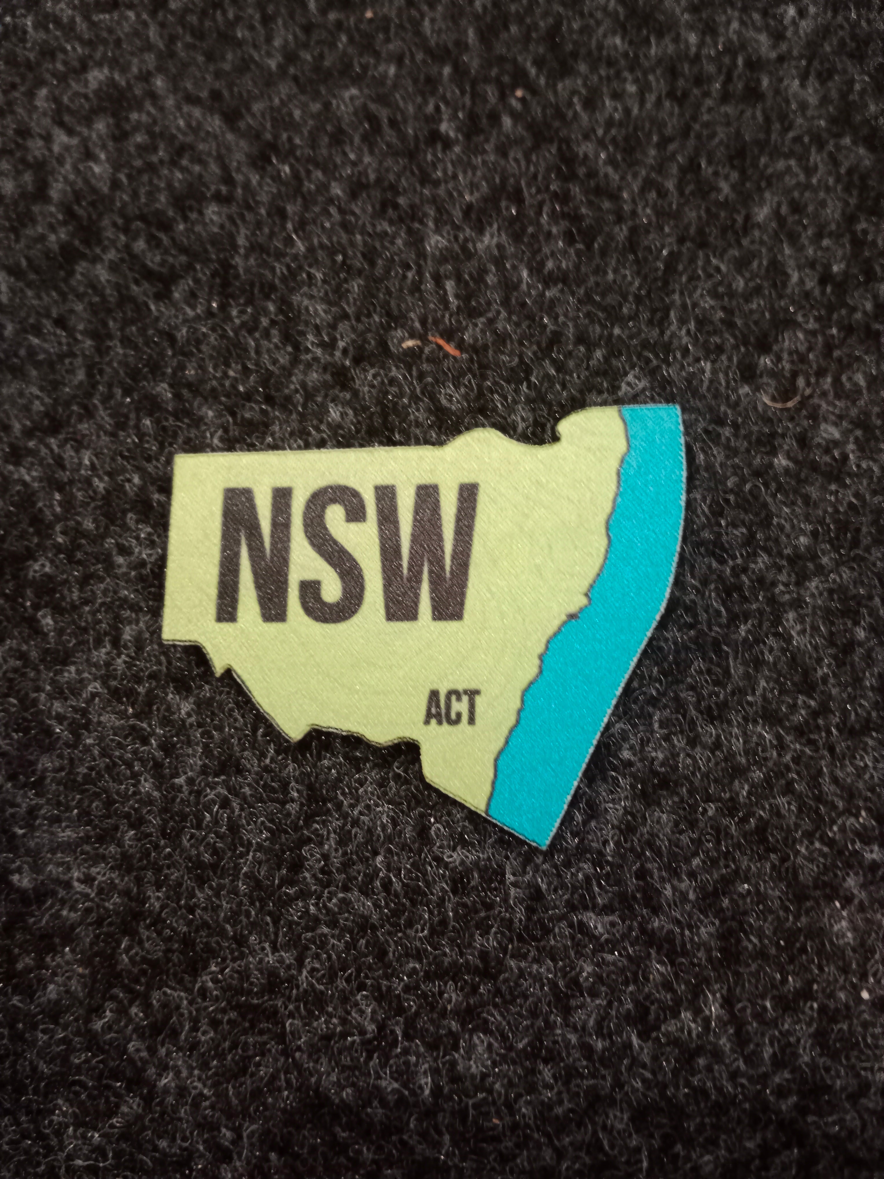 Sublimated Australia Map Patch Set - New South Wales and ACT ...